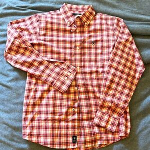 NWOT youth boys Ariat long sleeve western stretch shirt size medium 10-12